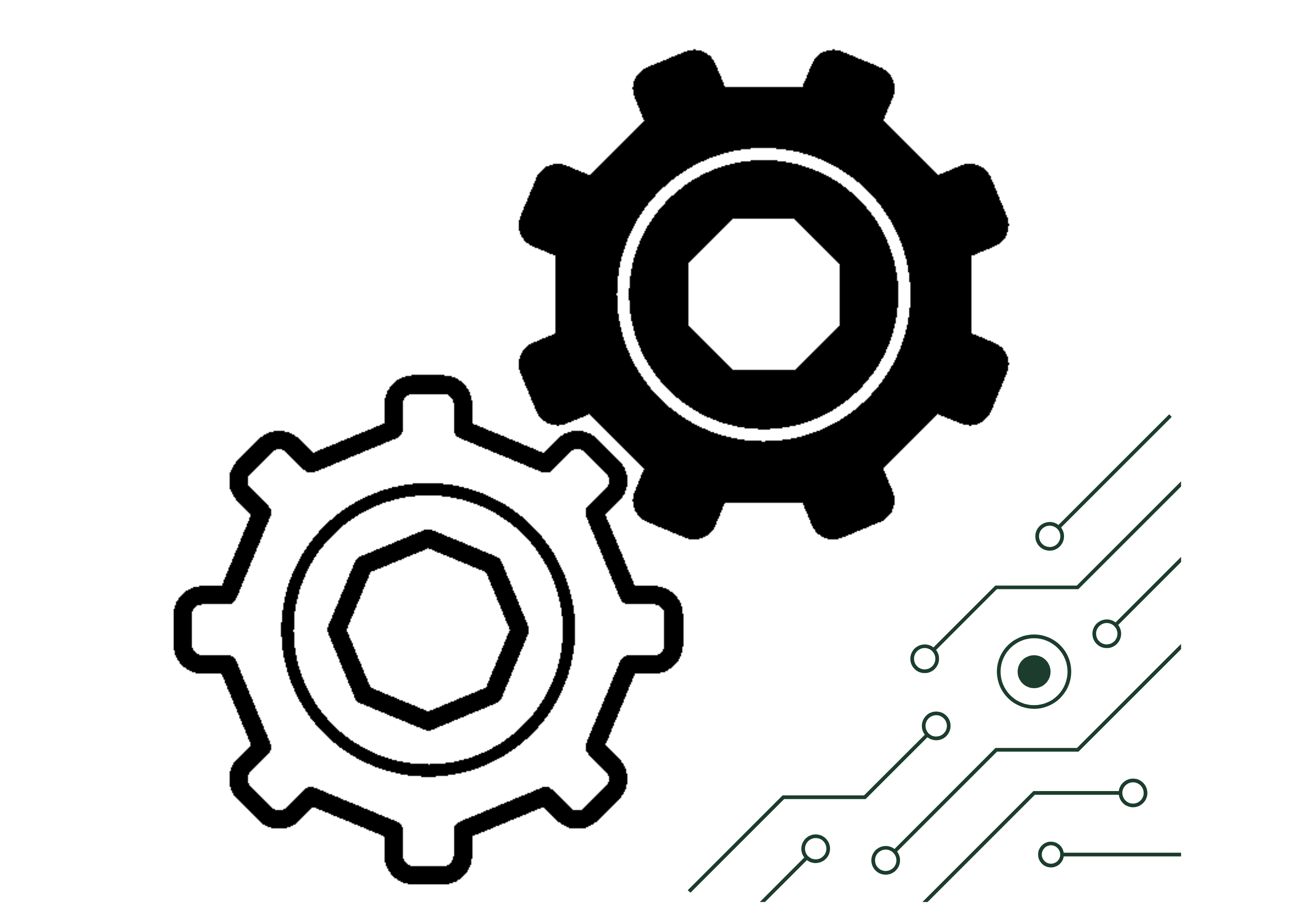 Zahnrad in grüner Farbe – StudyTech Tech Image